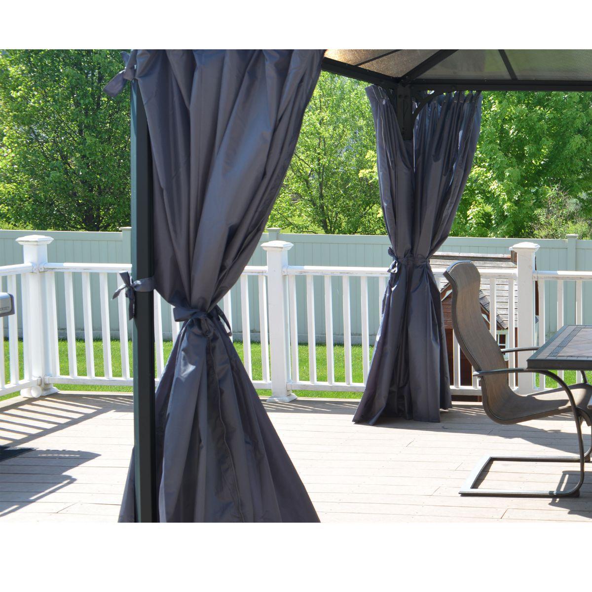 Set Cortinas para gazebo cenador Martinique 4300 Canopia by Palram