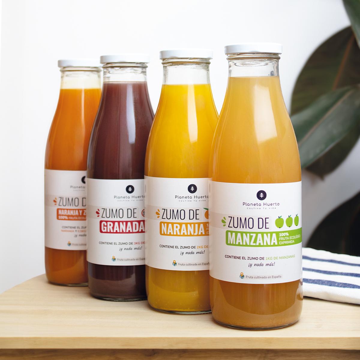 Zumo de Zanahoria y Naranja 100% fruta exprimida Eco Planeta Huerto 750ml