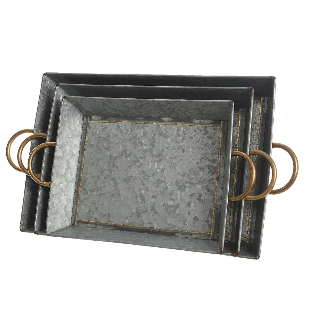 Bandeja Zinc Asas 51x31cm