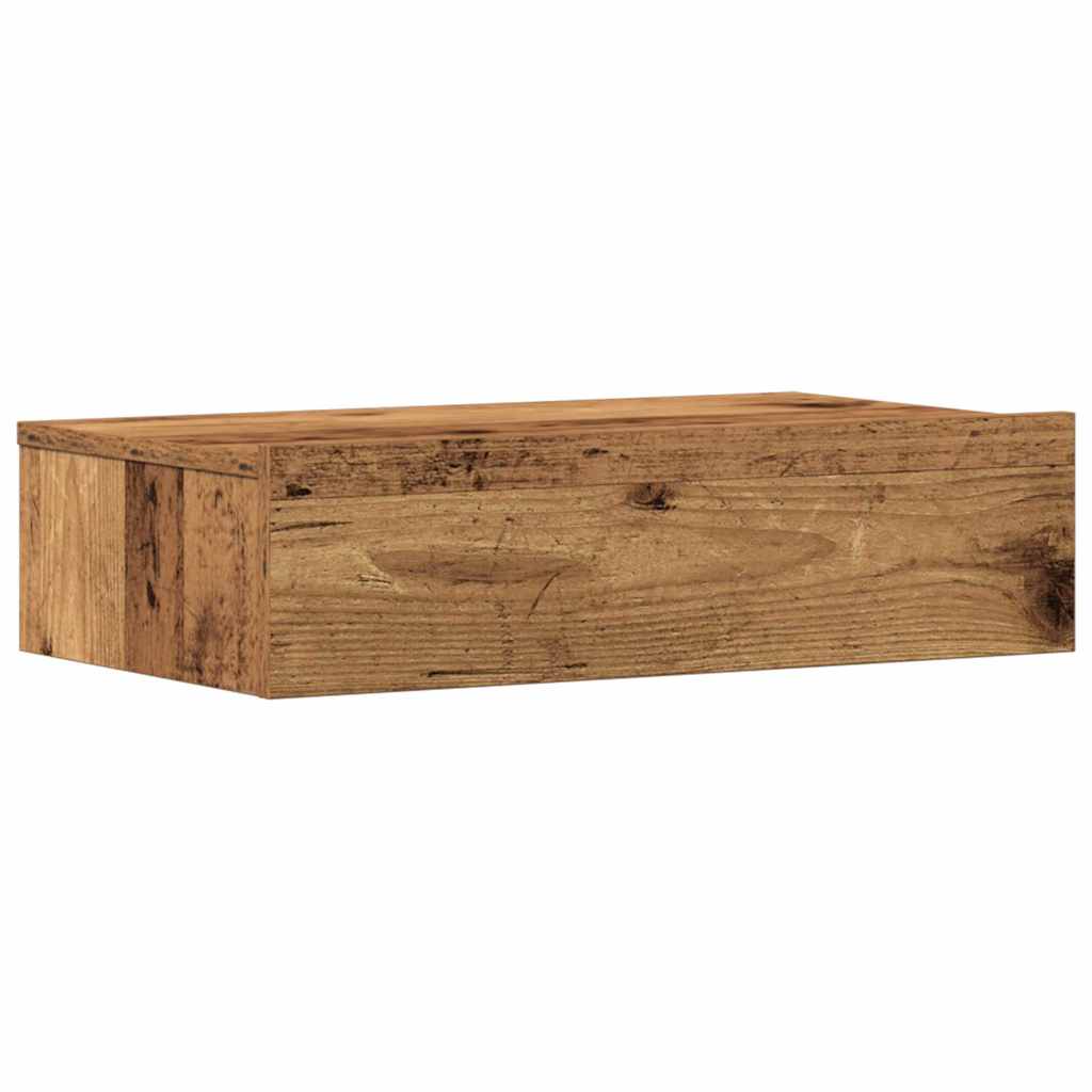 Mesilla De Noche De Madera Antigua 60x35cm Madera De Ingeniería_4