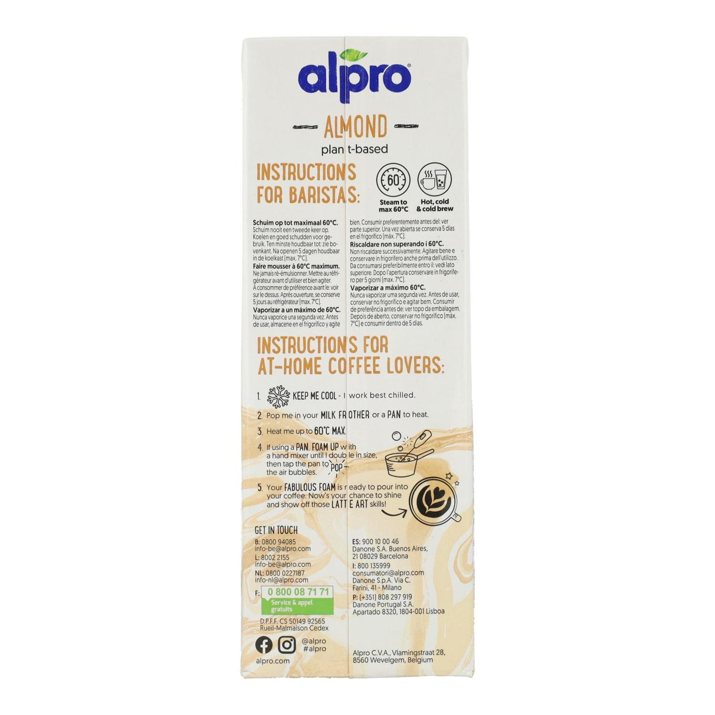 Bebida de Almendra Barista Alpro 1 Litro