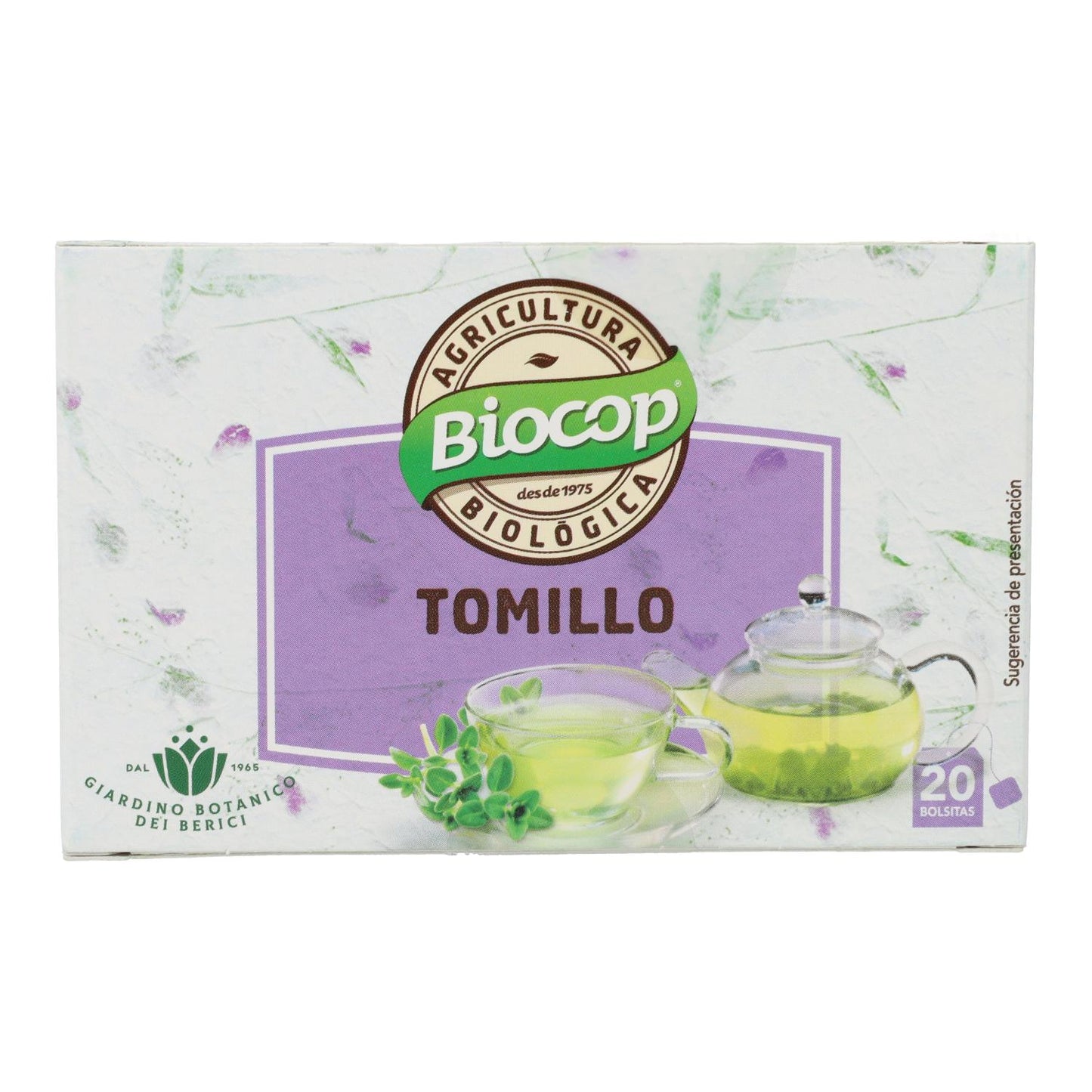 Té Tomillo Biocop Giardino, 20 bolsitas