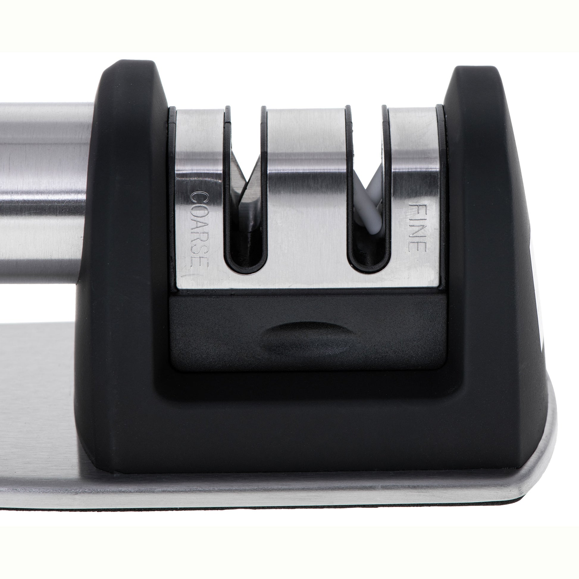 Afilador De Cuchillos Profesional, Afilado En 2 Etapas: Afilado Y Pulido, Carburo - Cerámica Adler Ad4489 Negro/plata