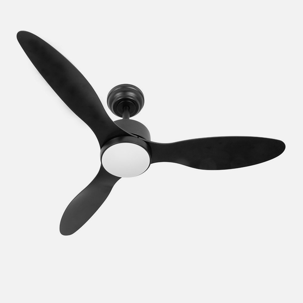 Ventilador Dc Serpa 24w Negro 3aspas 6vel 107d 2424lm 3000-4000-6500k Remoto+regulable Intensidad+temporizador+memoria_2