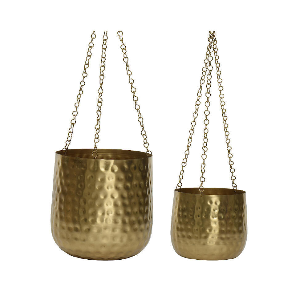 Macetero Colgante Oro 16cm