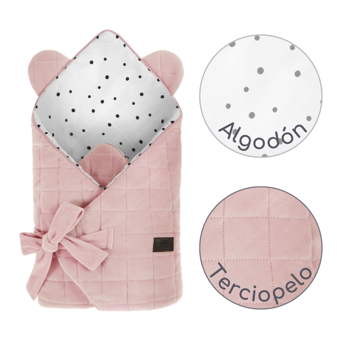 Saco Capazo Cuco Royal Baby Pink