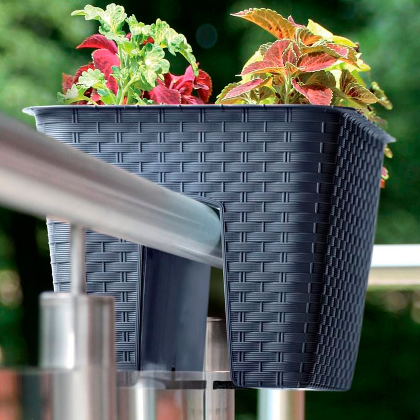 Macetero Cuadrado Ratolla 13l., Dimensiones (mm) 396x272x225, Color Ocre Oscuro