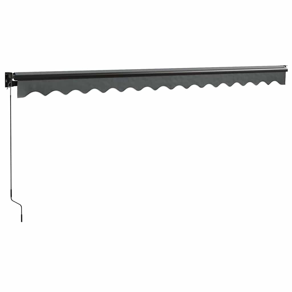 Toldo Retráctil Aluminio Y Tela Gris Antracita 4,5x3 M_5
