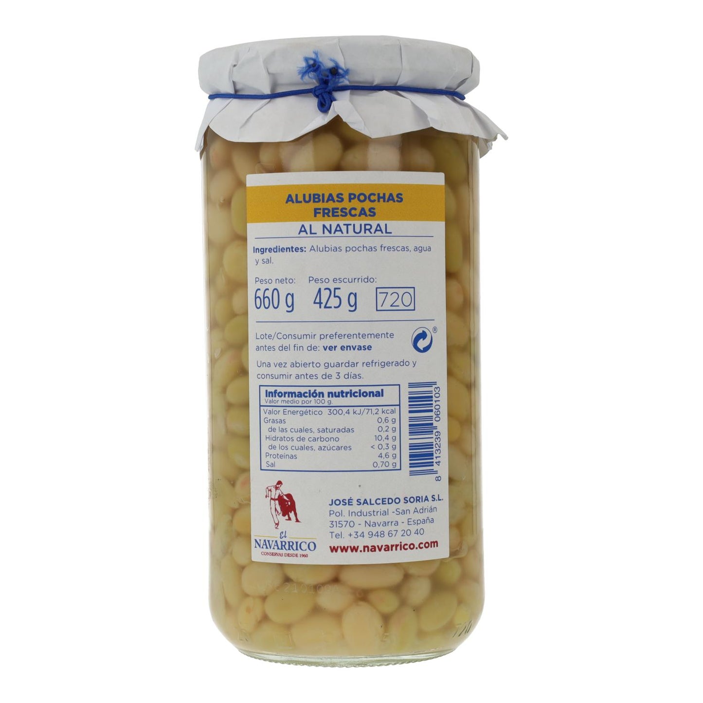 Pochas Frescas El Navarrico Frasco 720 ml