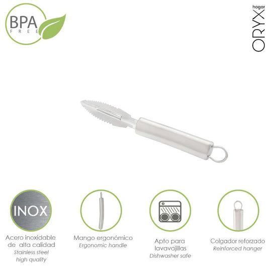 Pelador Frutas / Verduras Acero Inoxidable 1,6 X 19 (alt.) Cm.