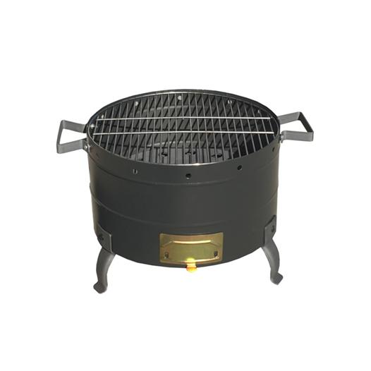 Barbacoa negro mate ø 39 cm