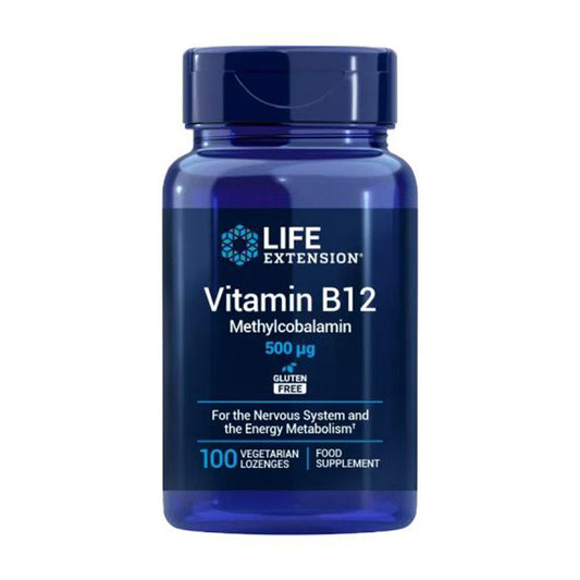 Vitamin B12 500 mcg, Life Extension 100 perlas