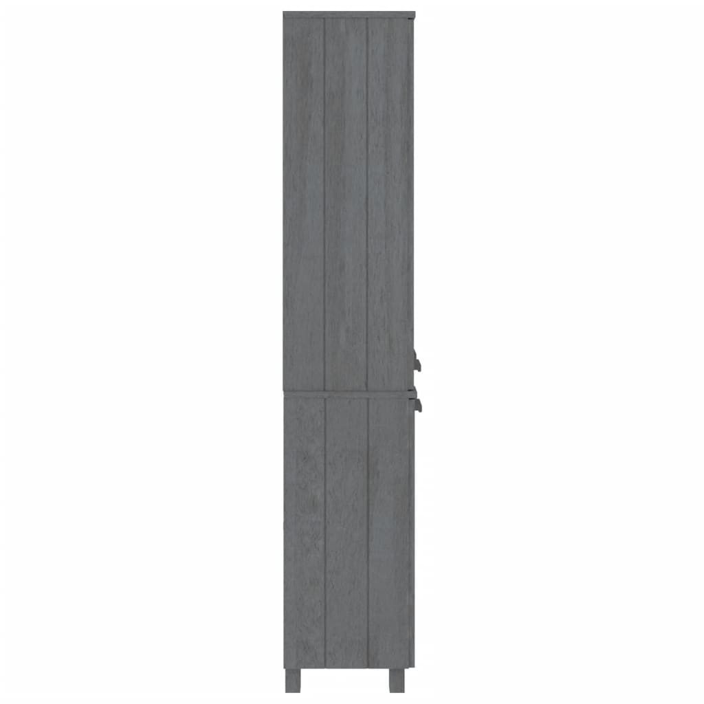 Aparador Hamar Madera De Pino Maciza Gris Oscuro_3
