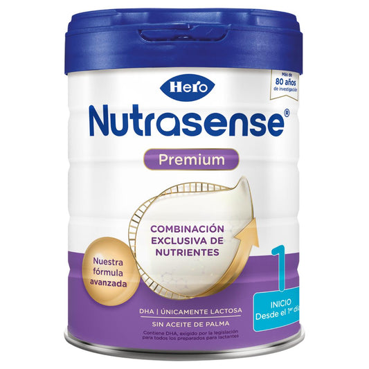 Leche Infantil Nutrasense Premium 1, Hero Baby, 800 g
