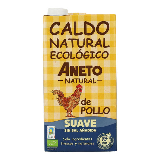 Caldo natural suave de pollo Eco Aneto 1L