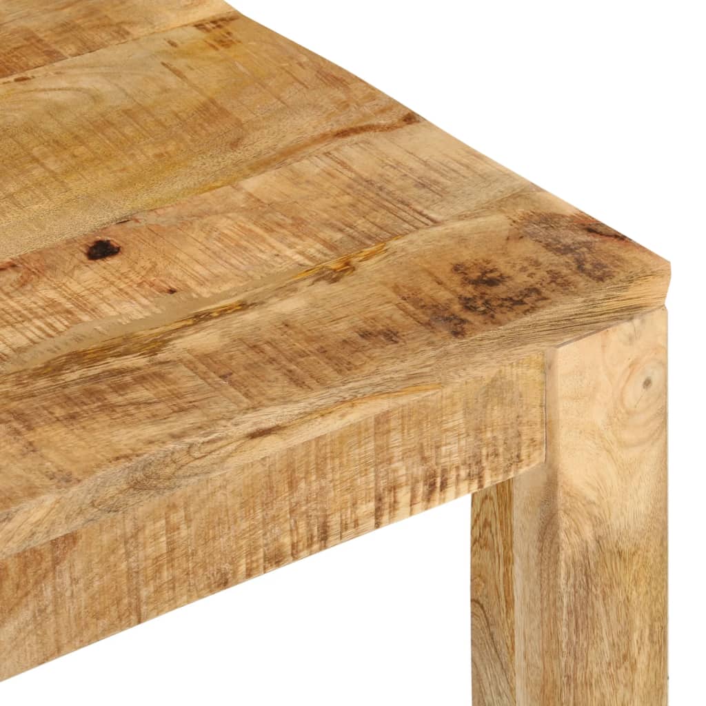Mesa De Centro De Madera Maciza De Mango 55x55x35 Cm_4
