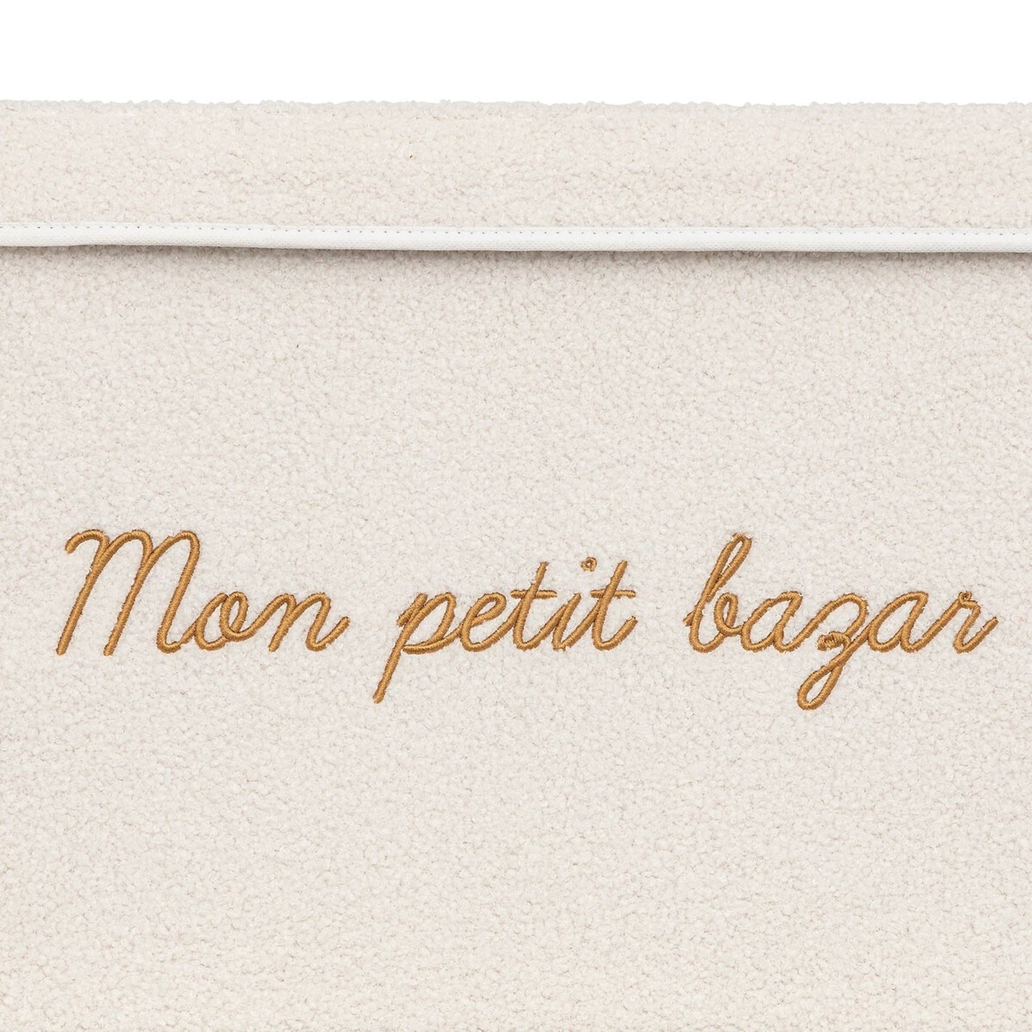 Baúl De Almacenamiento Infantil Yuma Blanco Rizado 36x57cm