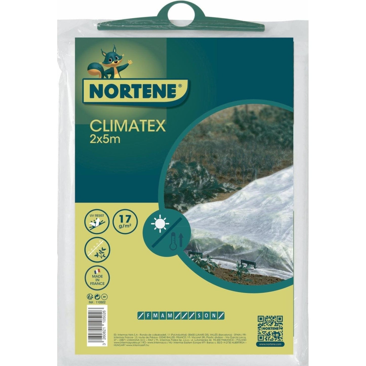 Velo de crecimiento Climatex Nortene 2 x 10 m
