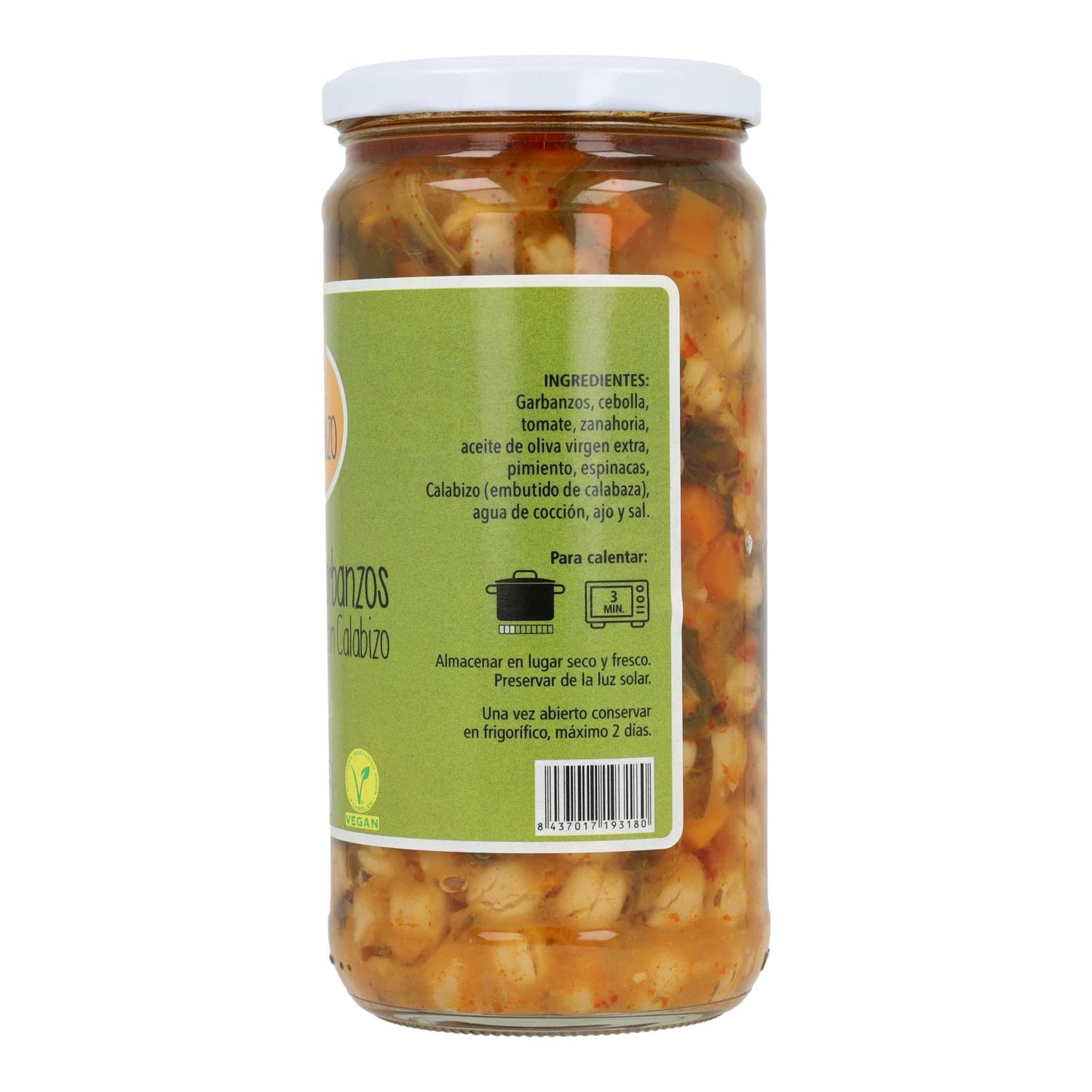 Potaje de Garbanzos Vegano Calabizo 720 g