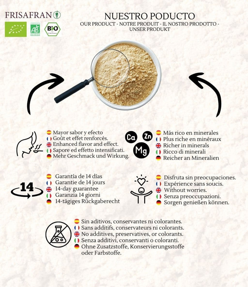 Maca Roja En Polvo Ecológica | Calidad | Frisafran