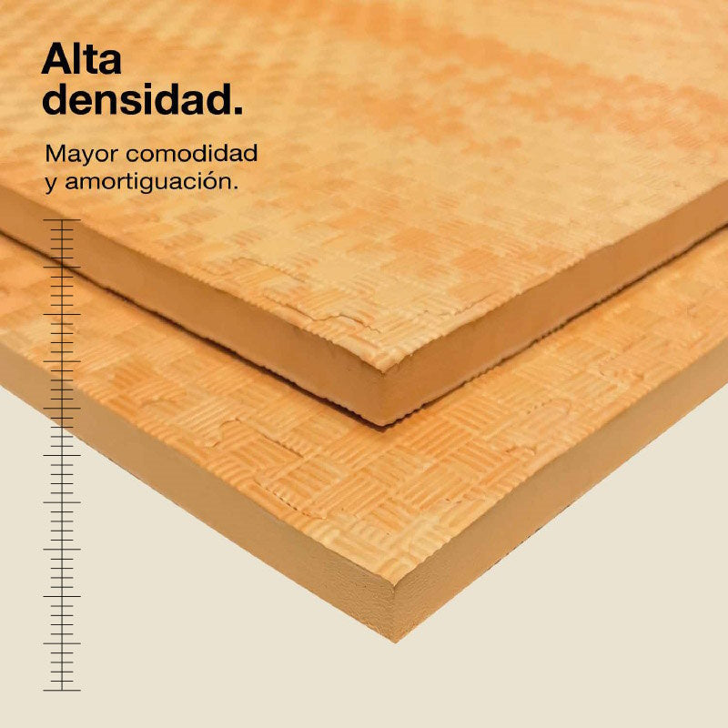 Jowy Tatami Puzzle 2cm 100x100cm – Superficie 5 Líneas Madera