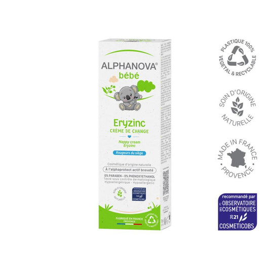 Crema de Pañal Natural Eryzinc Bebé Alphanova 75 gr