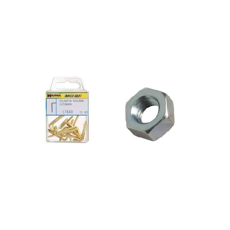 Tuerca Hexagonal Zincada M8 (15 Unidades)_0