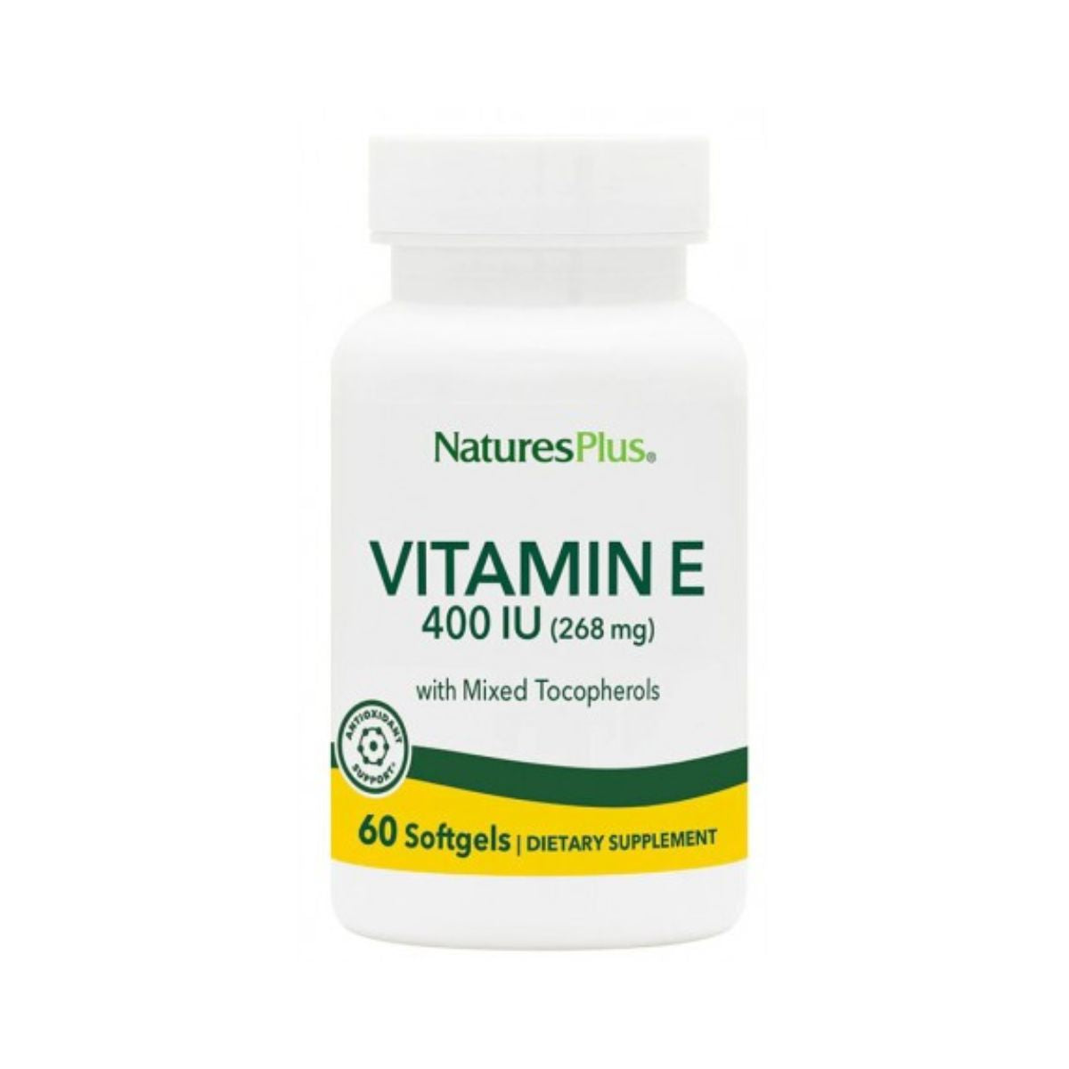 Vitamina E 400 UI Nature's Plus 60 perlas