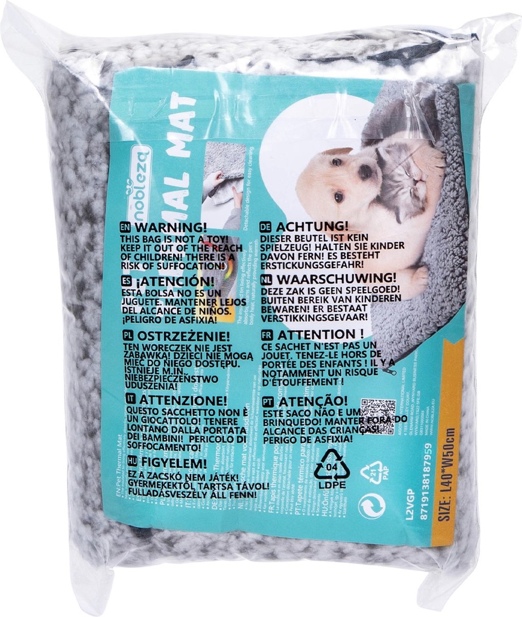 Alfombra térmica para mascotas 115 x 70 cm Nobleza