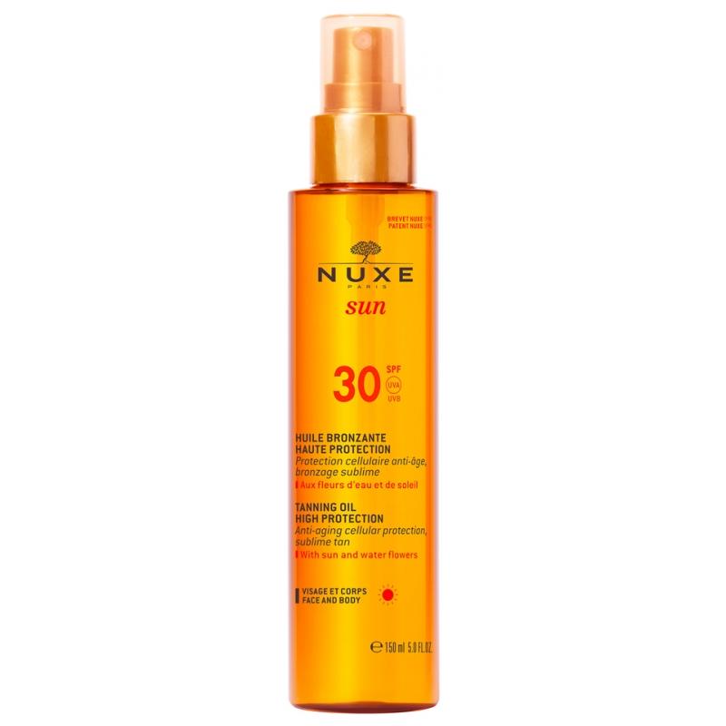 Nuxe Sun Aceite Bronceador Rostro y Cuerpo SPF 30 Nuxe 150ml