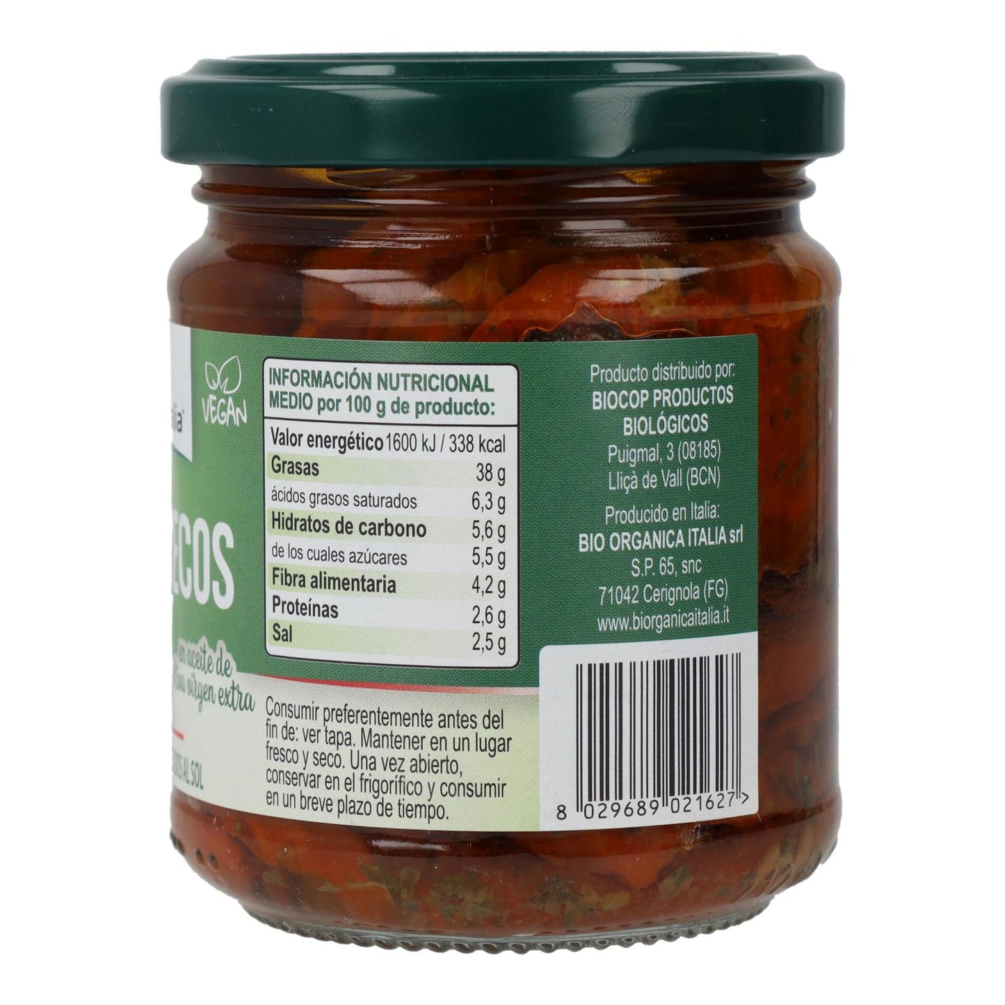 Tomates Secos en Aceite Bio Demeter Organica Italia 190 g