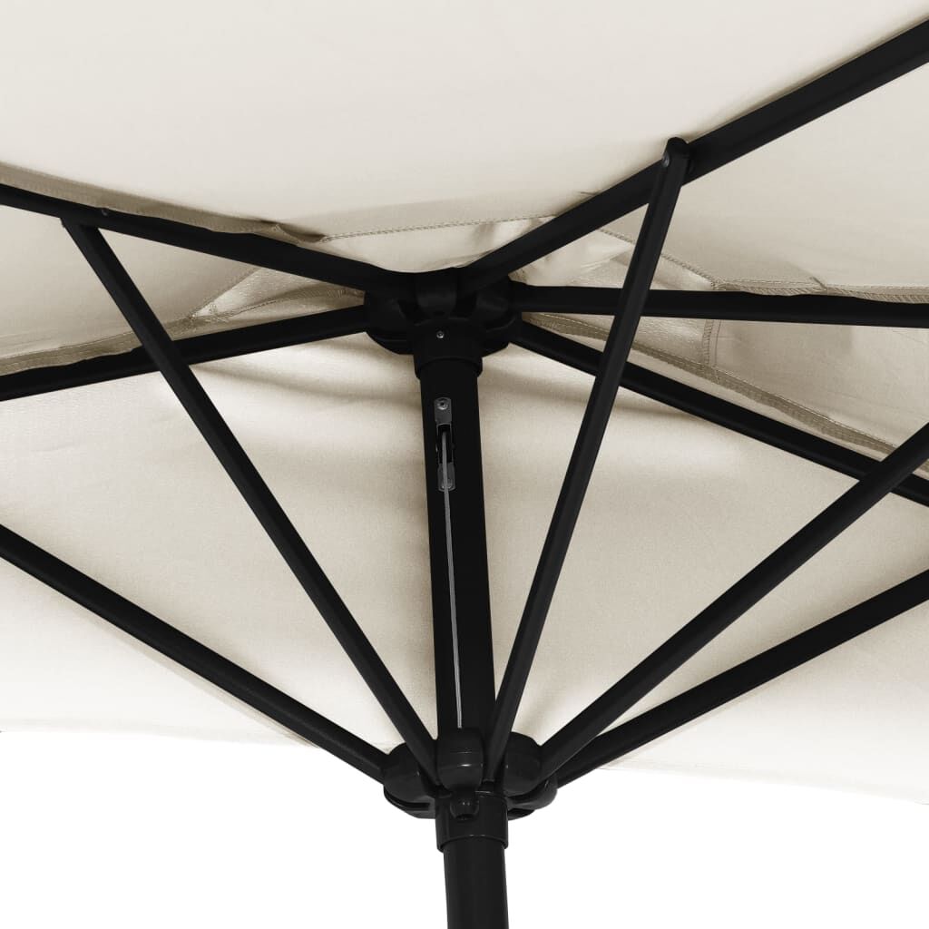 Vidaxl Sombrilla De Balcón Semicircular Palo Aluminio Arena 270x144cm_4