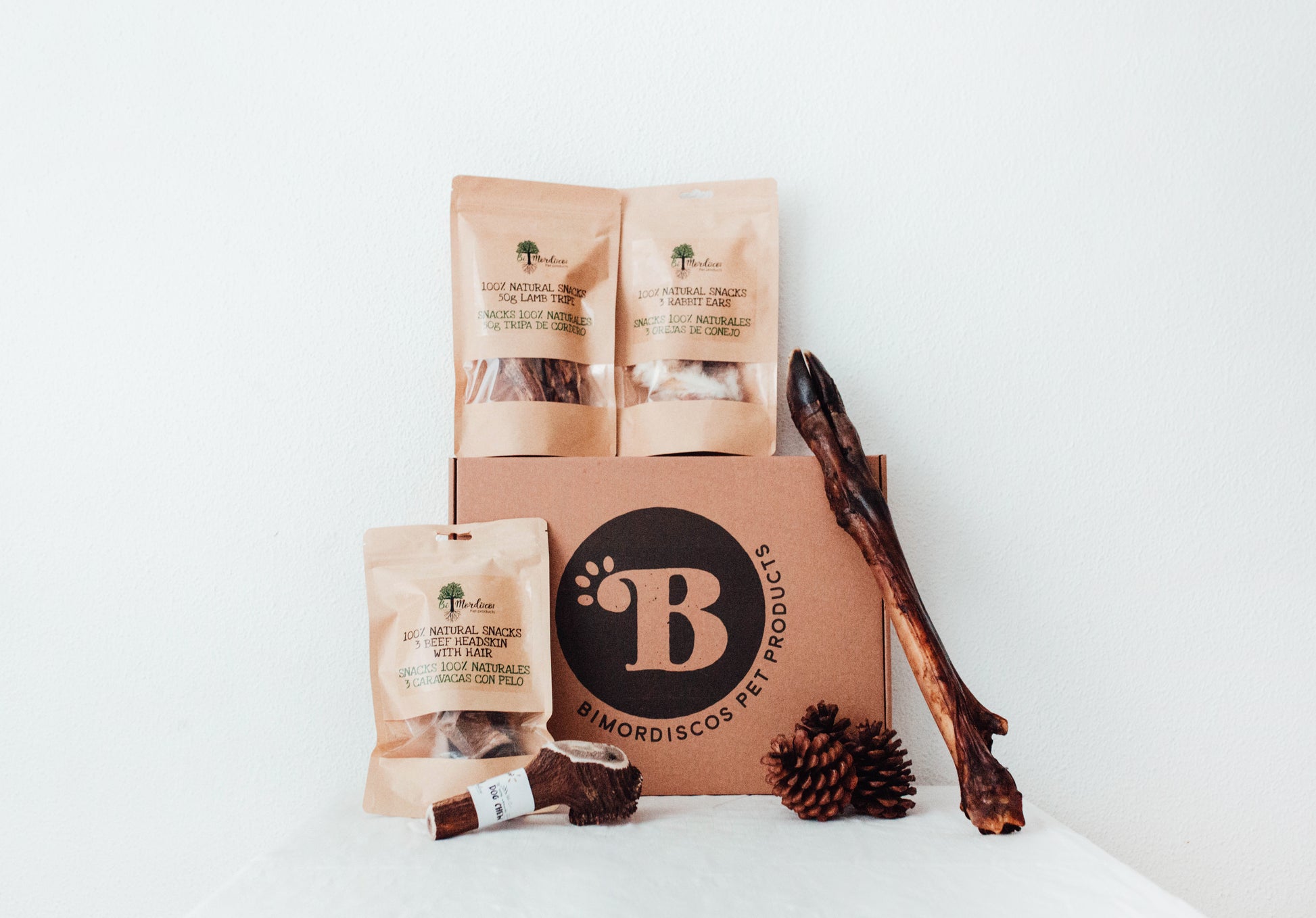 Bimorbox Wildlife · Pack Snacks Y Juguetes Naturales Para Perros.