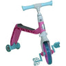Pillu Patinete infantil 3 en 1 Rosa