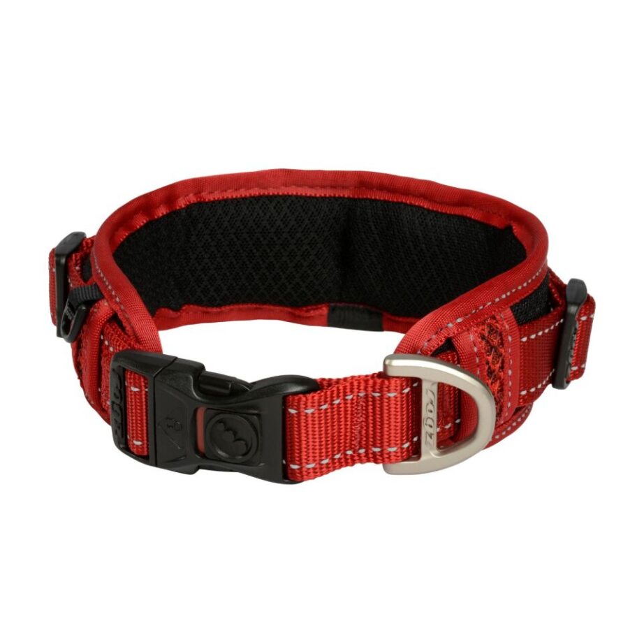 Collar Para Perro Grande, Modelo Padded De Rogz Rojo. Talla Xl (39-64kg)_0