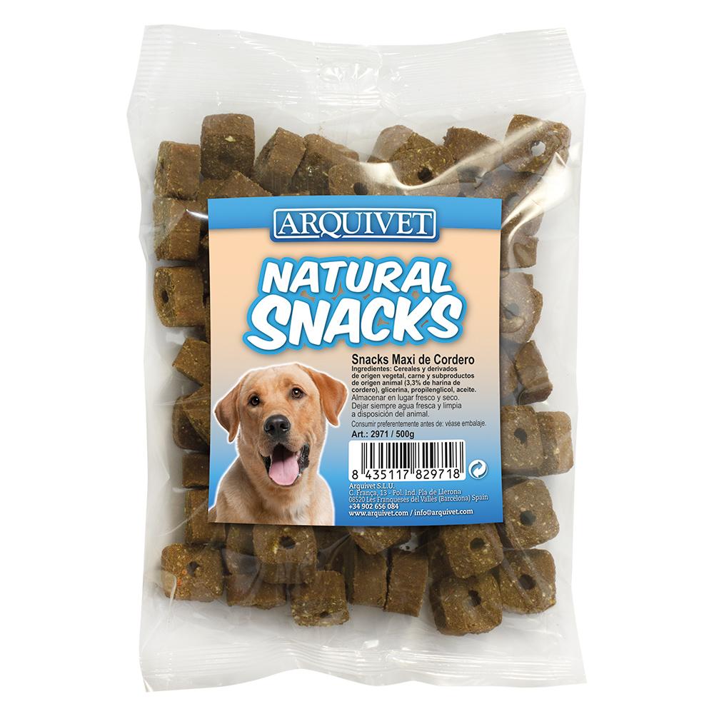 Snack natural para perros maxi de cordero Arquivet  500 gr
