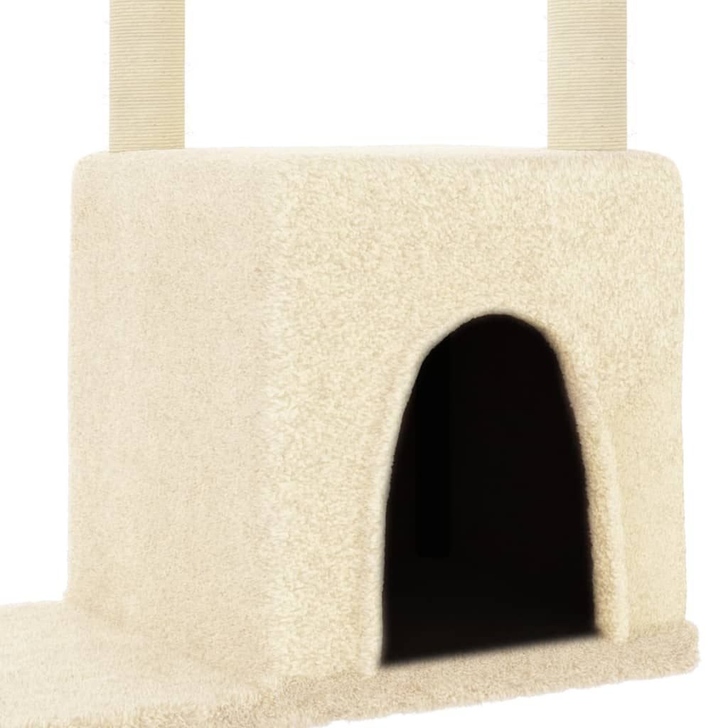 Rascador Para Gatos Con Postes De Sisal Color Crema 97,5 Cm_5