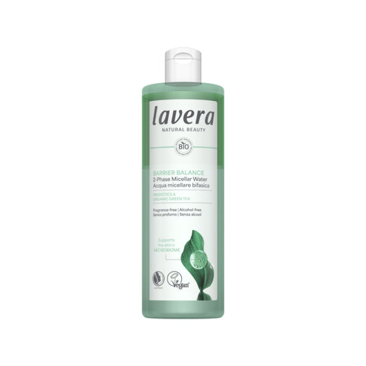Agua Micelar Unisex Bifásica Barrier Balance Prebioticos Y Te Verde Lavera 400ml
