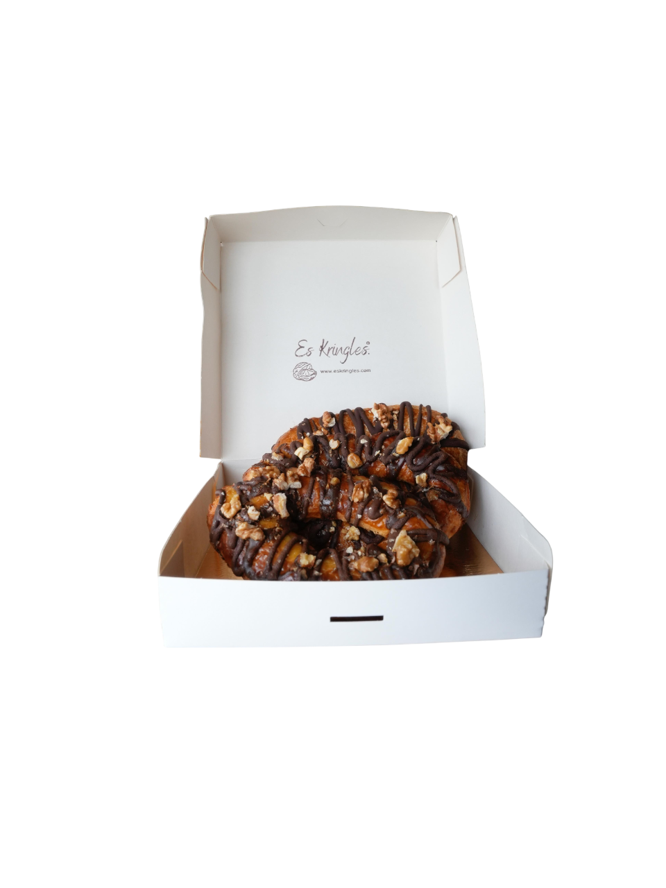 Postre de nueces kringle (Es Kringles) con chocolate negro ecológico con cacao 80%. 450-500g_0