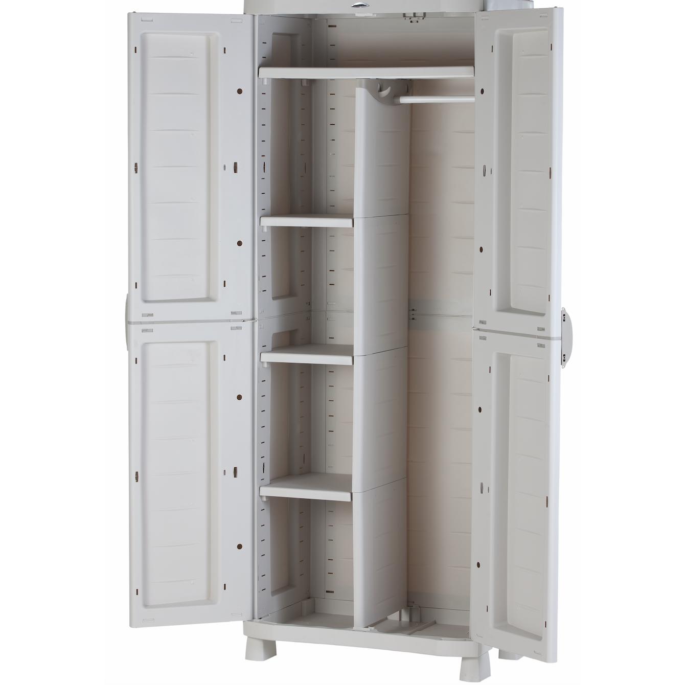 Armario Escobero 70 cm Space Saver Plastiken Beige