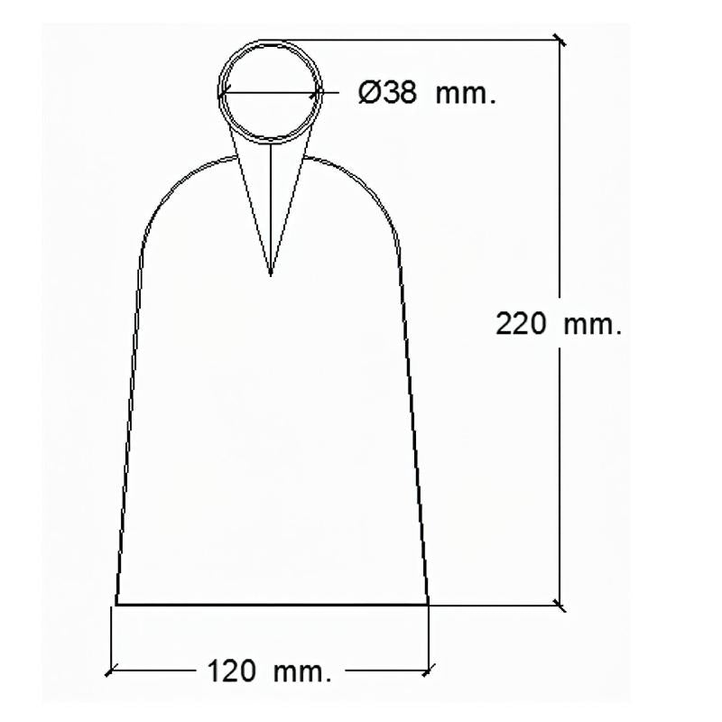 Azada Forjada Sin Mango 219/ 750 Gramos_1