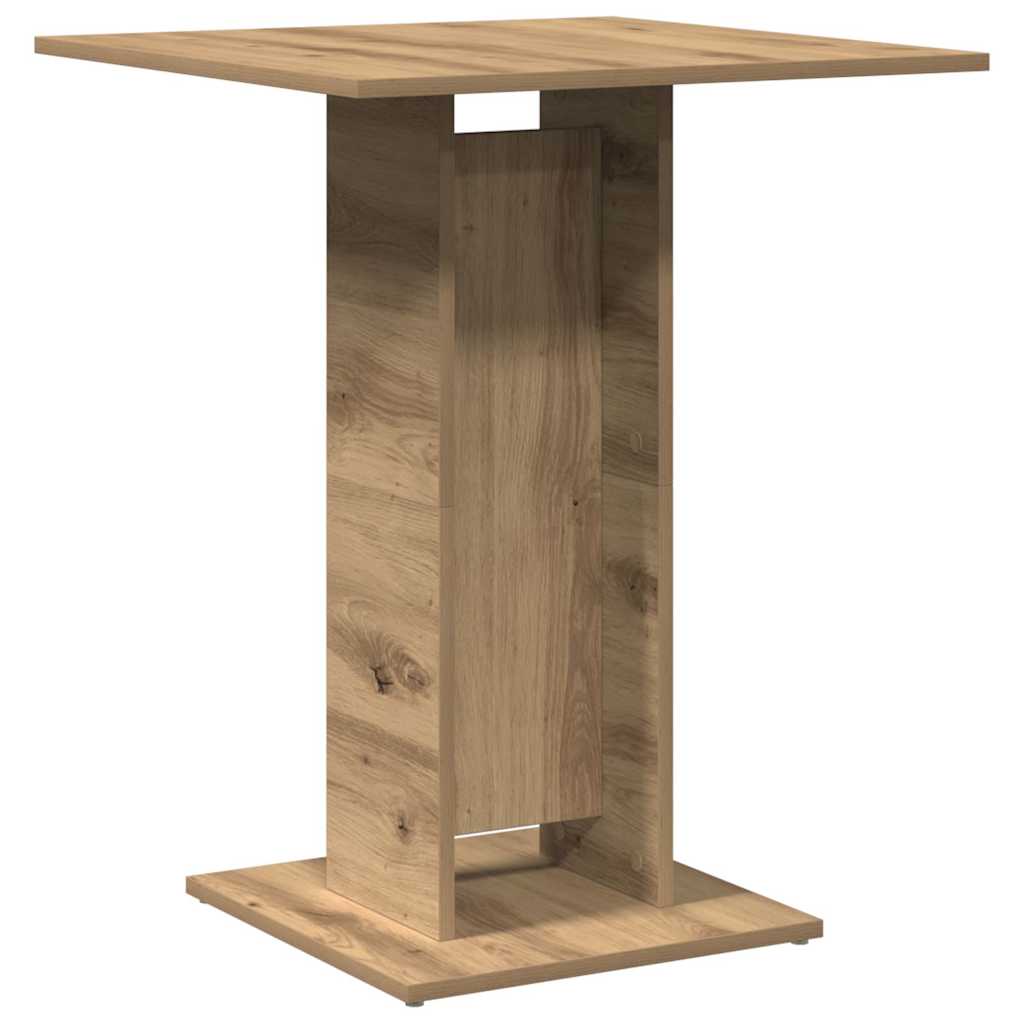 Mesa De Bistró Madera De Ingeniería Roble Artisan 60x60x75 Cm_4