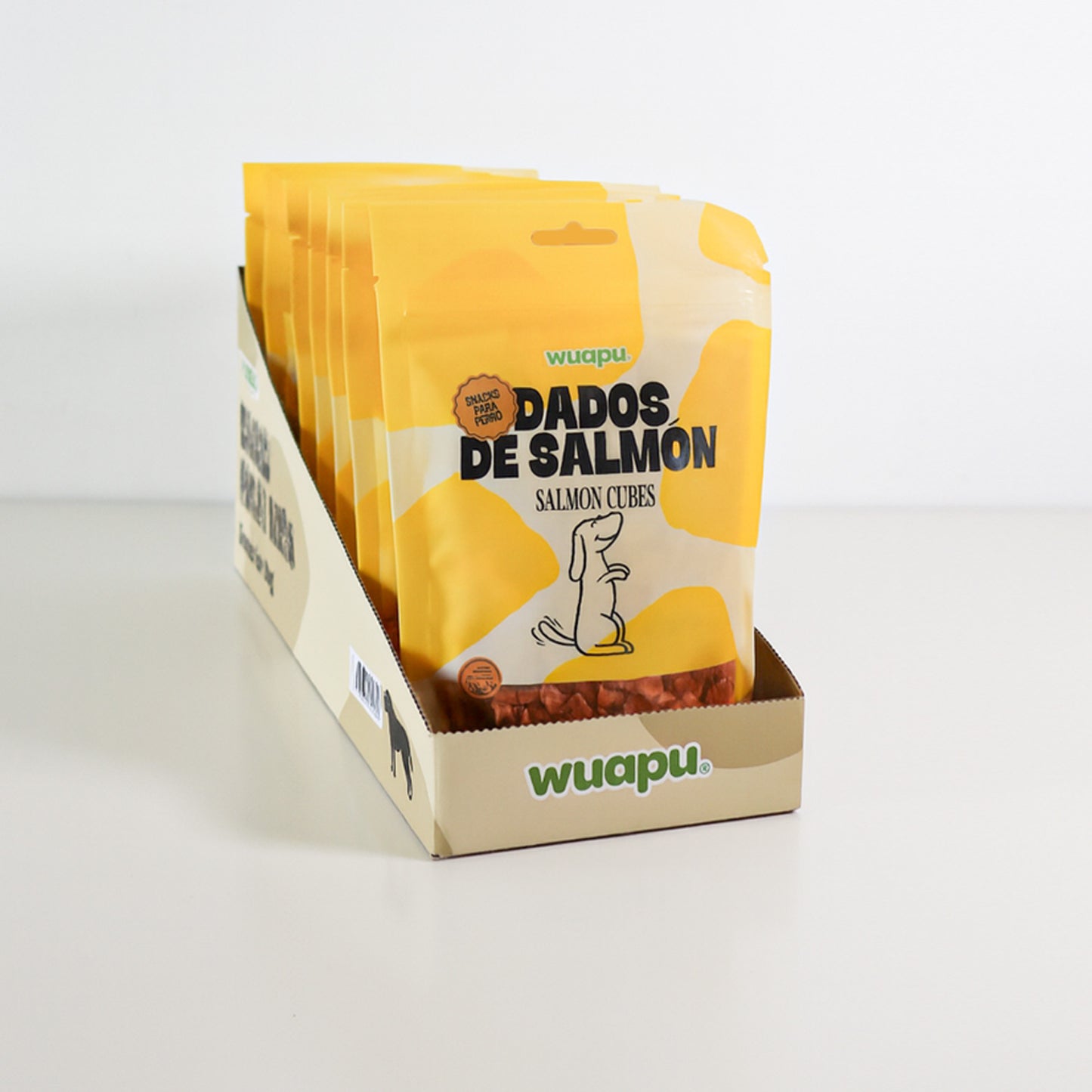 Snack Natural Para Perro 60% Samon En Dados 12 Paq X(100gr) Wuapu_5