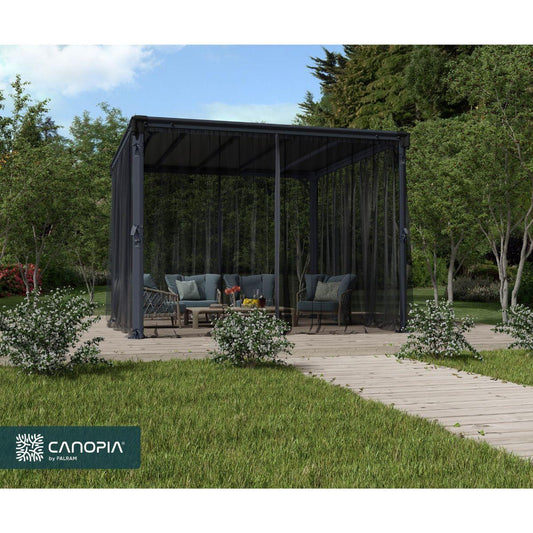 Set Mosquiteras para gazebo cenador Palermo 3000/3500/3600 + Milano 3000 + Martinique 3600 Canopia by Palram