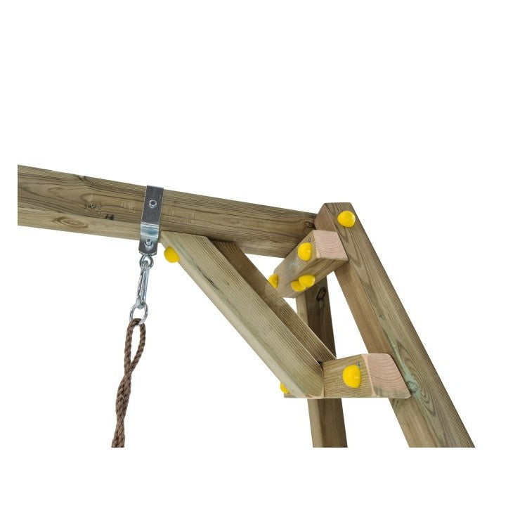 Columpio Doble De Madera Cuadrada Masgames Xylo Xl.