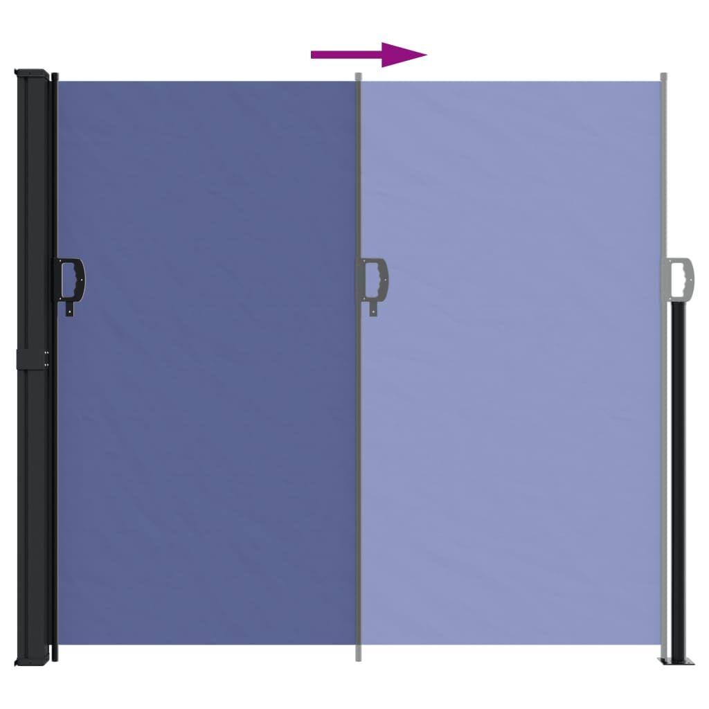 Vidaxl Toldo Lateral Retráctil Azul 180x600 Cm_4