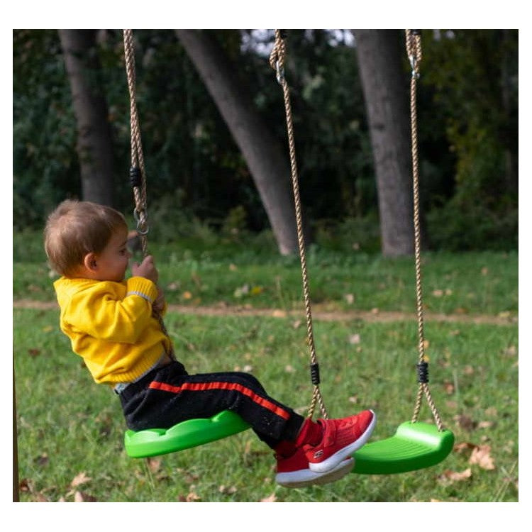 Columpio Doble De Madera Cuadrada Masgames Kai Xl.