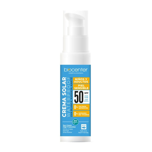 Spray solar alta protección UVA SPF 50 ecológica, vegana, sin nanopartículas 125 ml