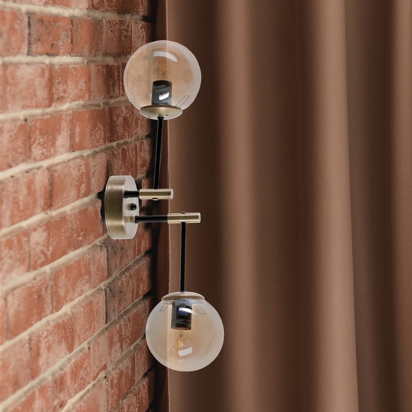 Aplique De Pared, 100% Metal , Cobre, 70x20x16, Casquillo E 27 Max 60 W