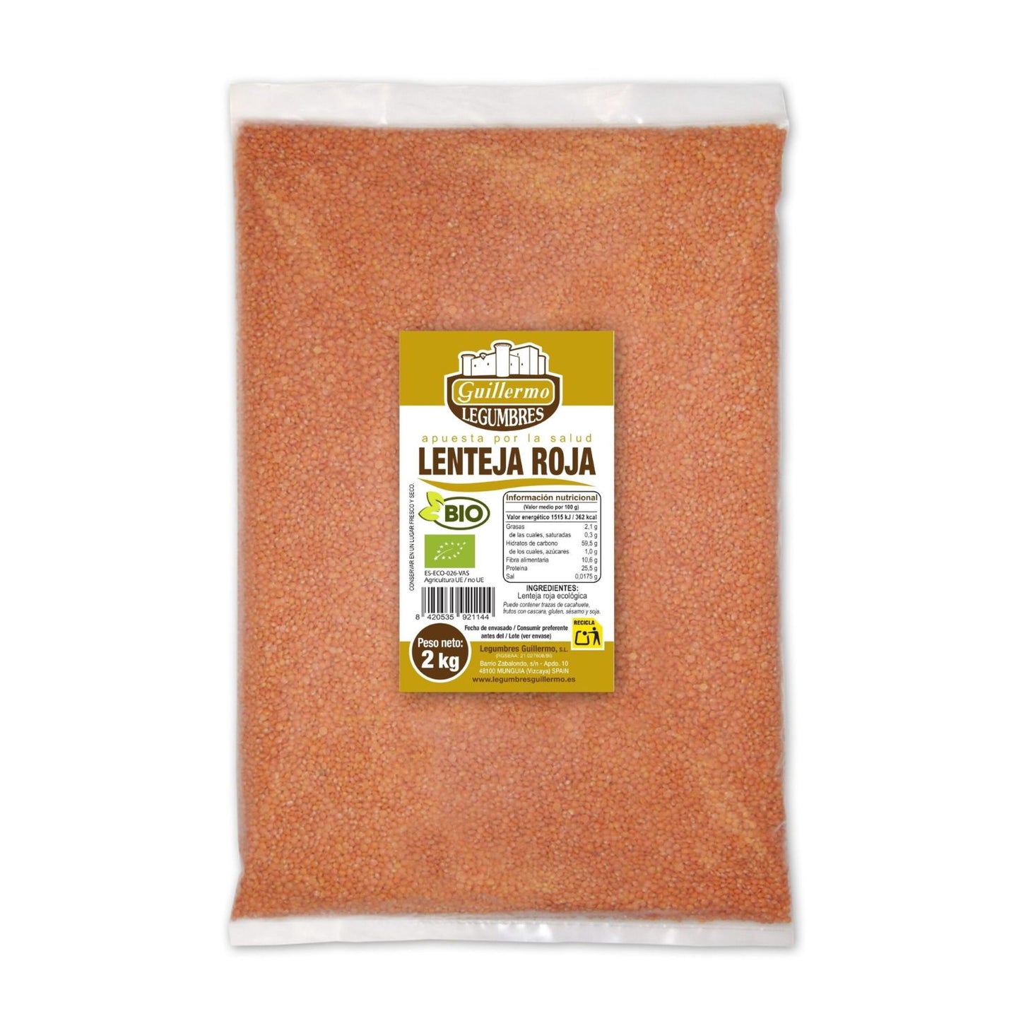 Lenteja Roja Bio - 2 Kg_0